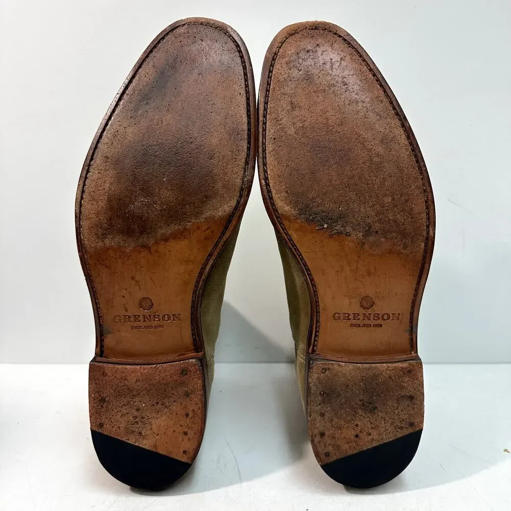 VERY GOOD Grenson Nolan Chelsea Suede Tan Mod Boot 119088 UK 9 F / US 10 D - Picture 10 of 12